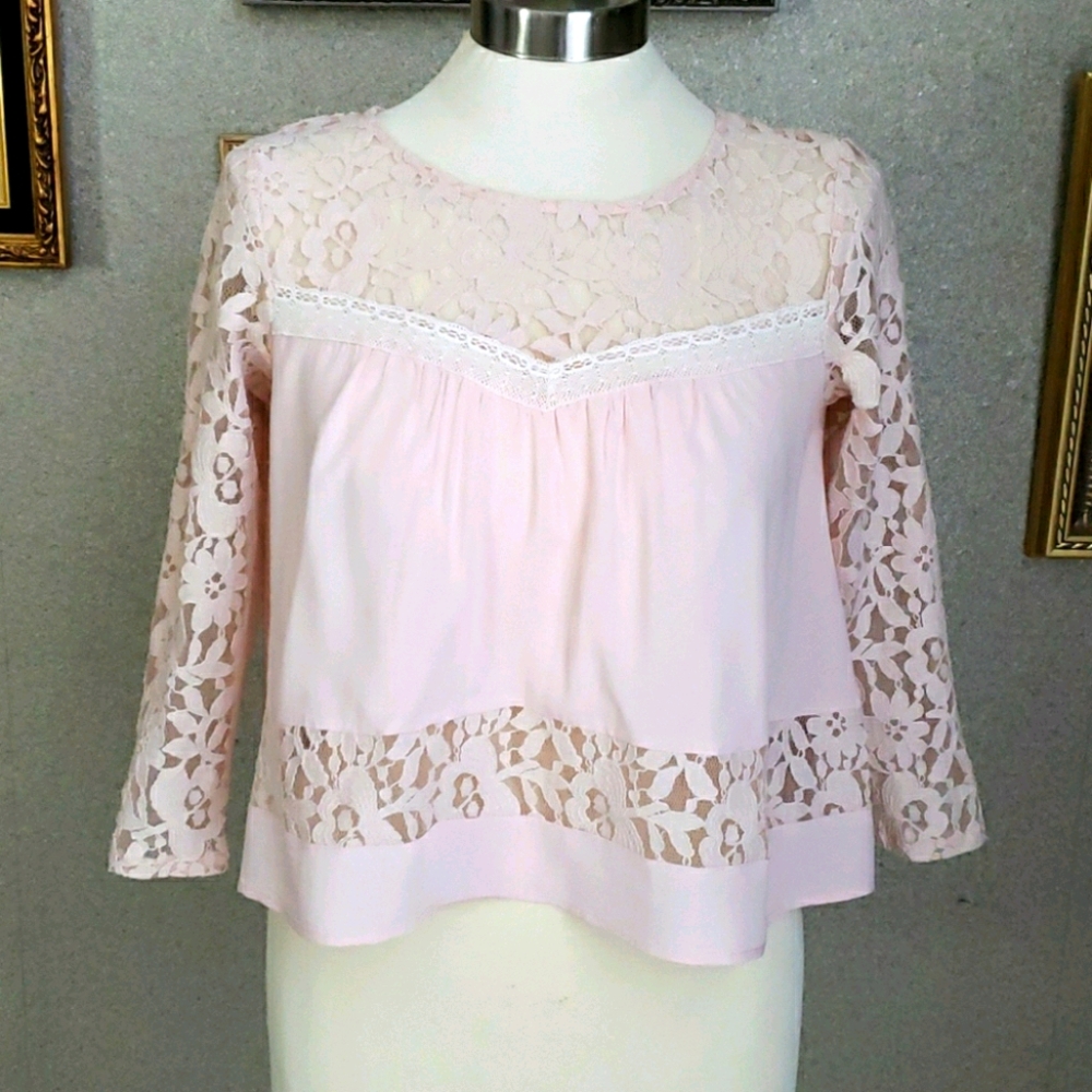 ELODIE 🌿💕 vintage beautiful short BLOUSE